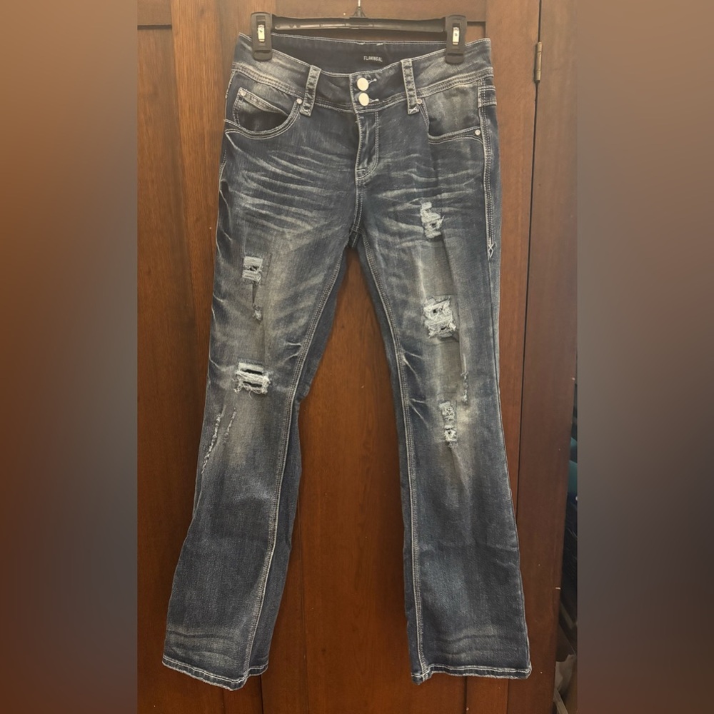Flamingal Blue Denim Jeans 30” waist